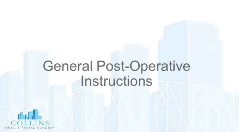 Gen post op instructions